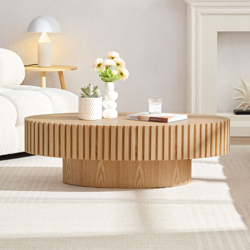 Modern Handmade Drum Coffee Table