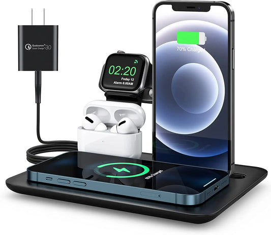 4 in 1 Wireless Charger for Apple iPhone, Watch, and AirPods