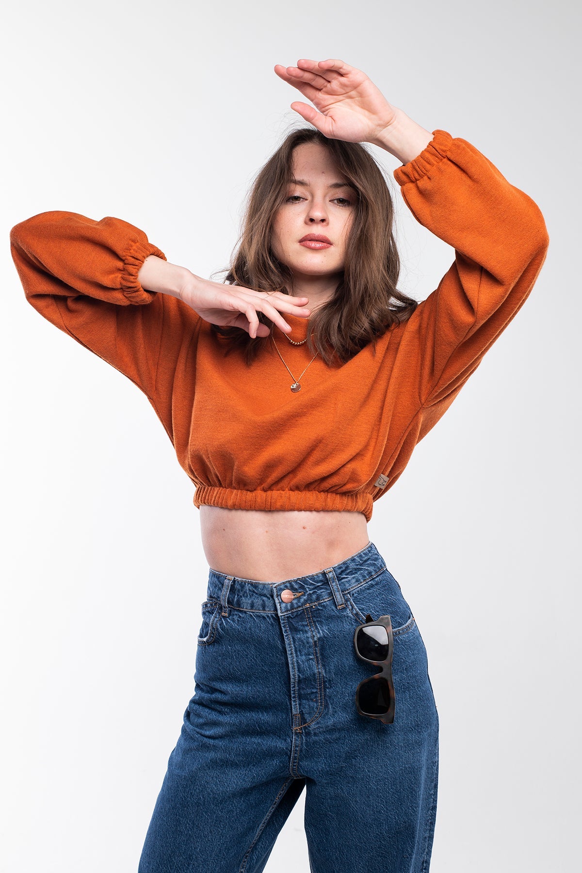 Fresh Crop Top Sweatshirt