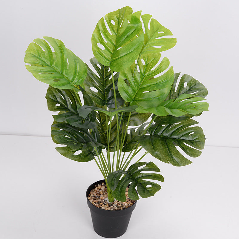 Artificial Flower Green Plant Monstera Plant Flower Indoor